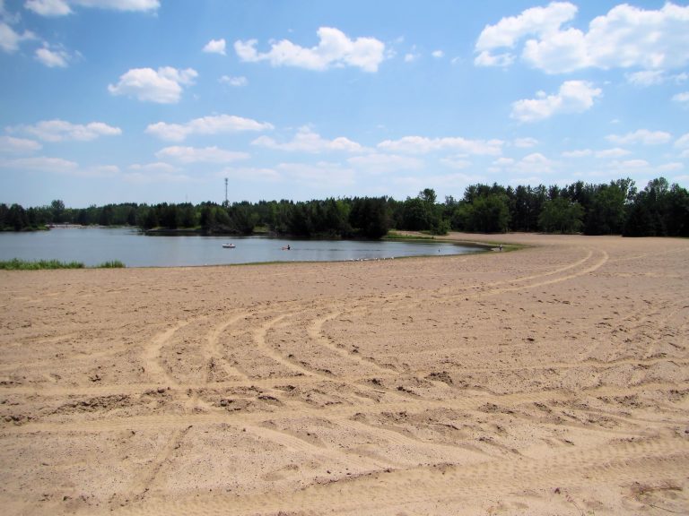 groomed beach at earl rowe