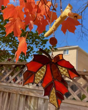 O Canada Stained Glass Maple Leaf - Image 2