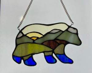 Stained Glass Mountain Bear - Image 2